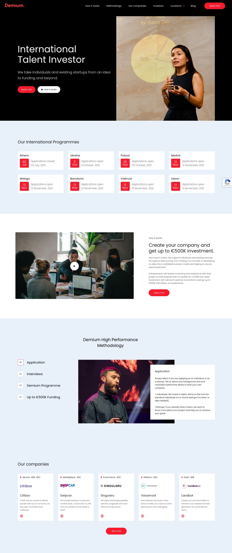 Demium website